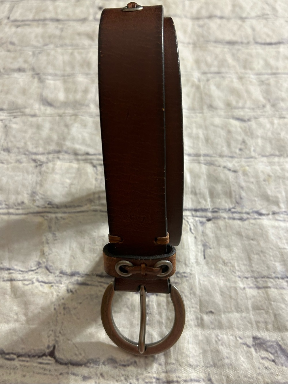 ROLFS VINTAGE BROWN LEATHER BOHEMIAN DETAILS ON BAND WOMEN’S BELT SIZE MEDIUM